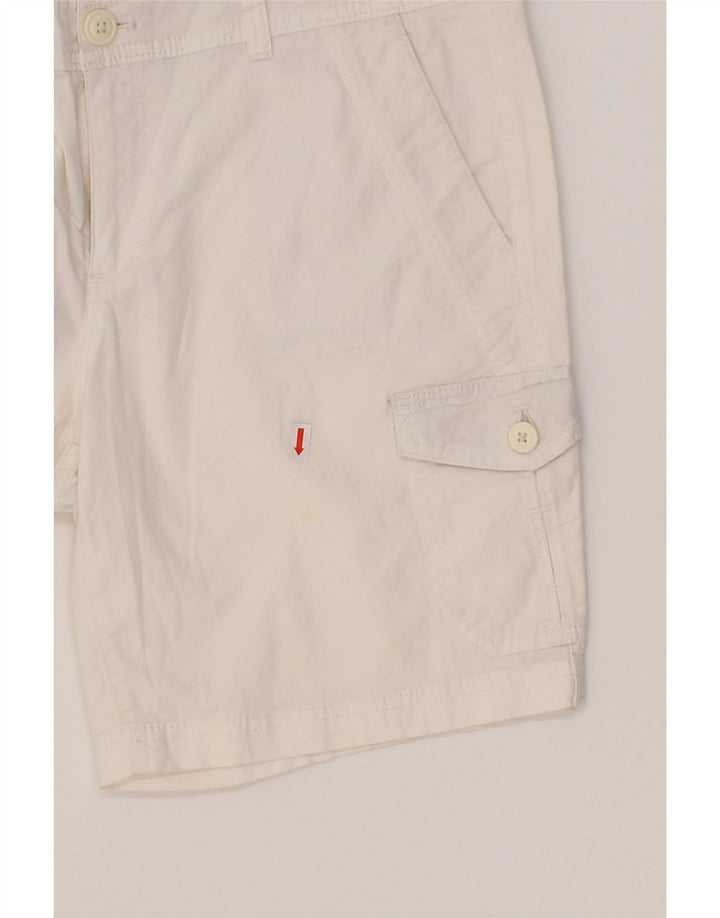 EDDIE BAUER Womens Cargo Shorts US 10 Large W30 White Cotton Vintage Eddie Bauer and Second-Hand Eddie Bauer from Messina Hembry 