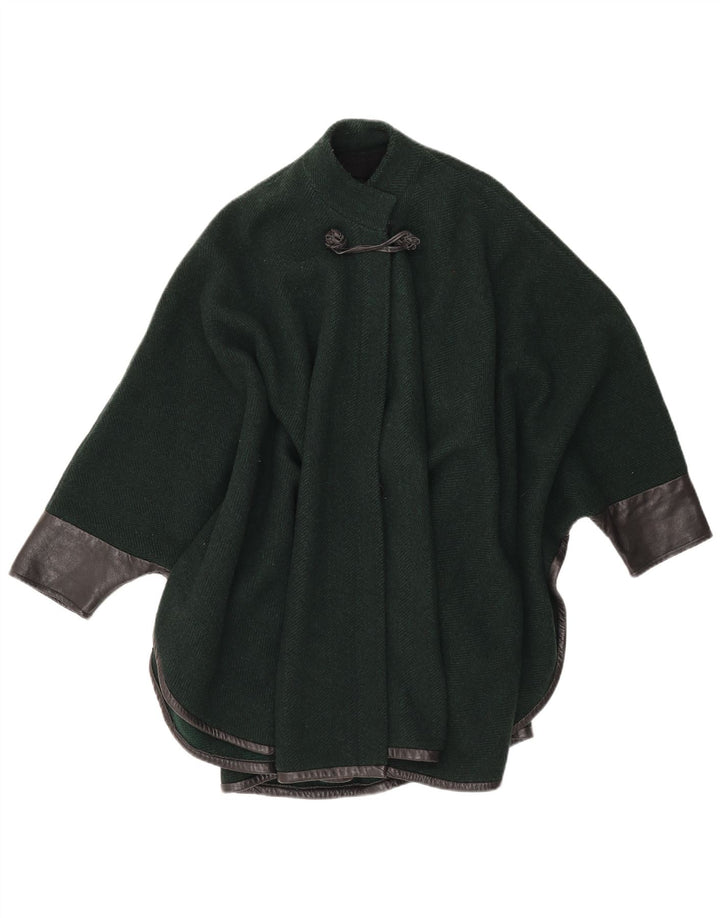 Cappotto poncho da donna VINTAGE taglia unica verde