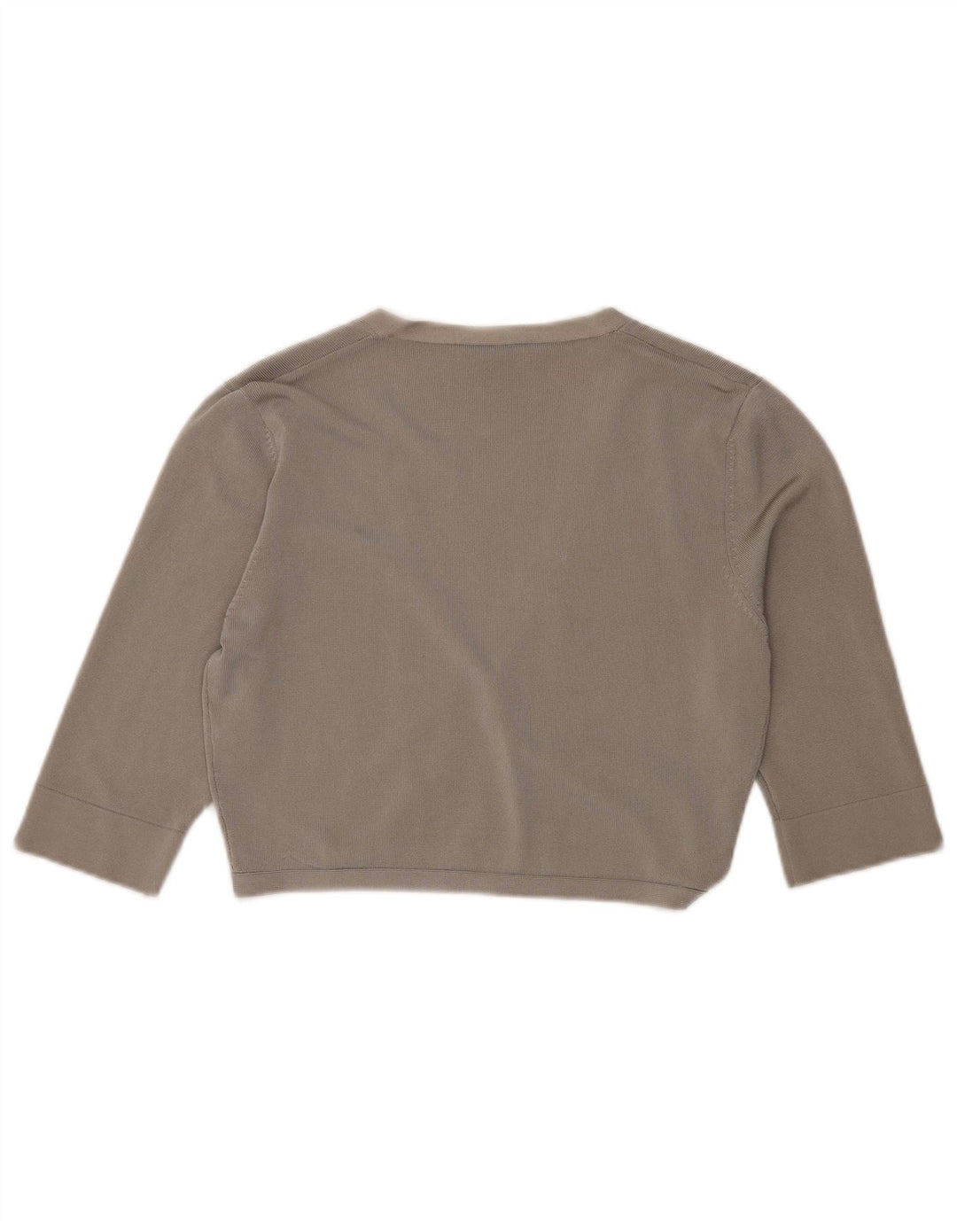 PHASE EIGHT Maglione cardigan corto con maniche a 3/4 da donna UK 12 Grigio medio