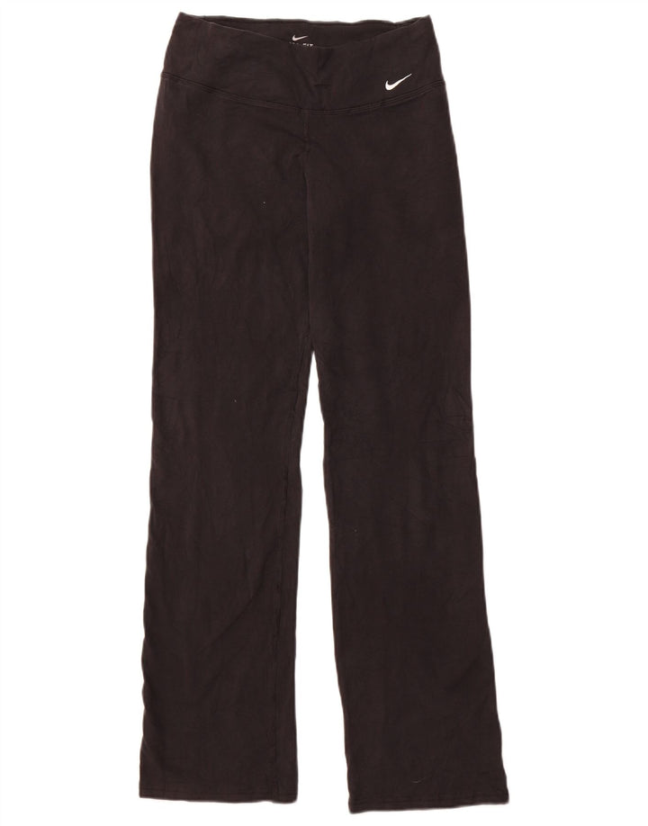 Pantaloni da tuta Nike Dri Fit da donna UK 14 cotone medio nero