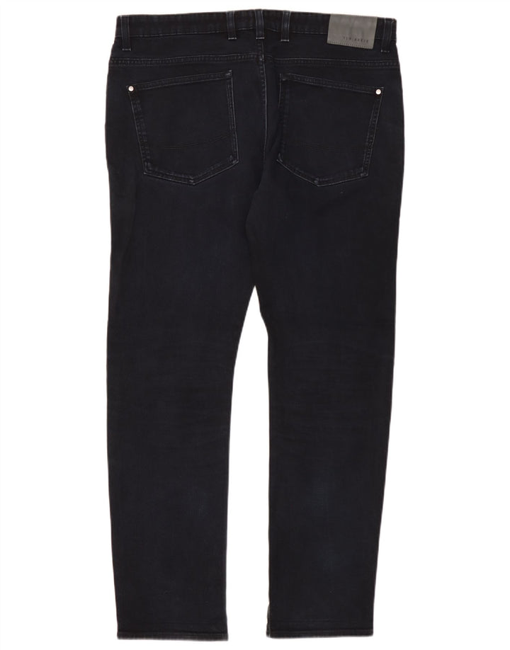 Jeans slim da uomo Ted Baker W36 L32 cotone blu navy