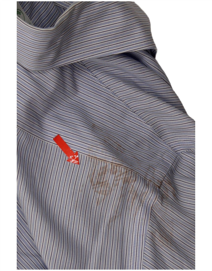 Camicia Brooks Brothers da uomo 346 taglia 15 cotone a righe blu medio