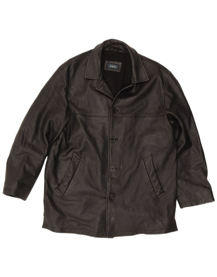 Giacca in pelle da uomo Kartel UK 40 grande nera