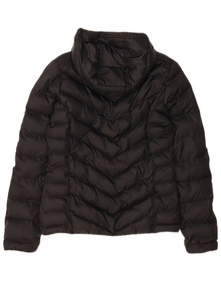 Giacca imbottita con cappuccio da donna Adidas UK 10 Small poliestere nero