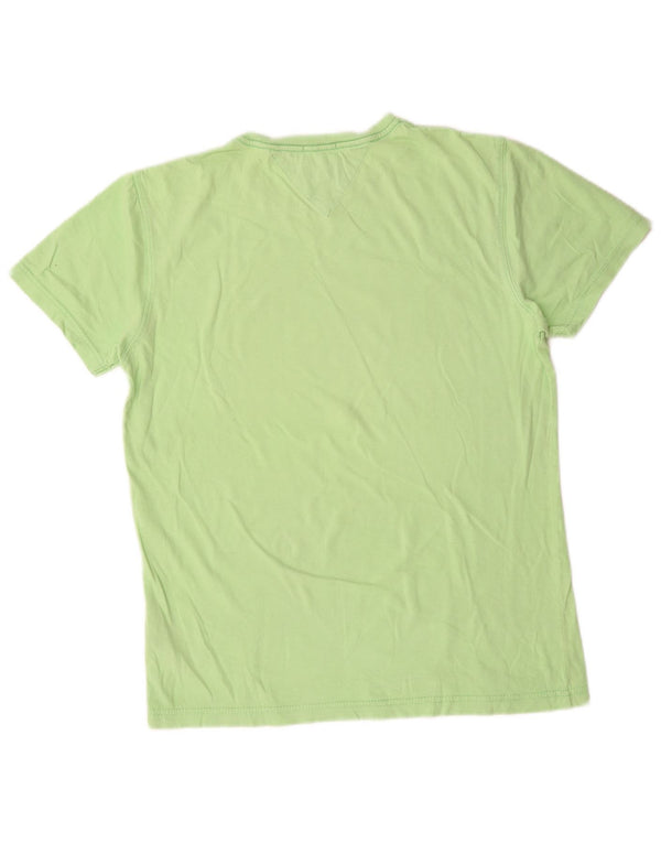 T-shirt grafica da uomo Tommy Hilfiger Brooklyn Top piccola in cotone verde