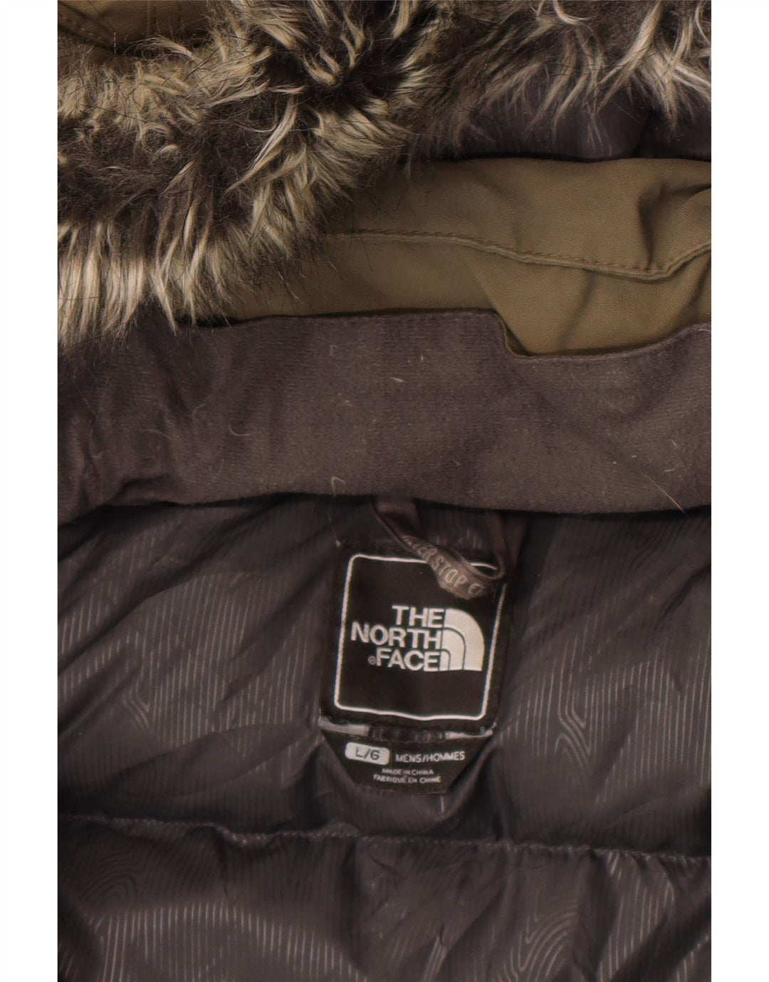Giacca parka imbottita con cappuccio da uomo The North Face UK 40 Large Khaki Winter