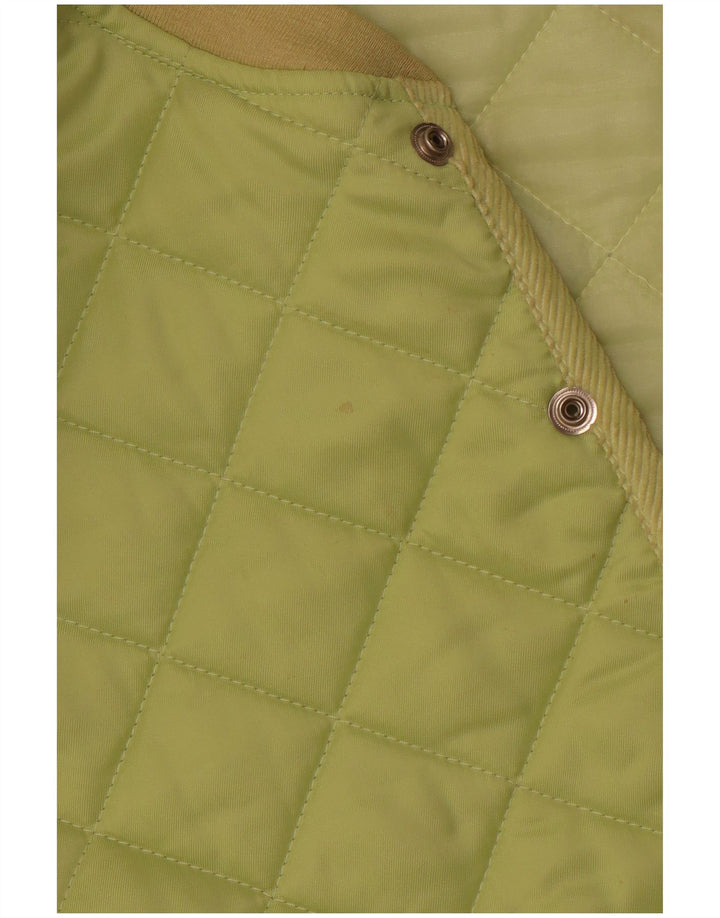 RIFLE Gilet trapuntato da uomo UK 38 Verde medio Poliammide