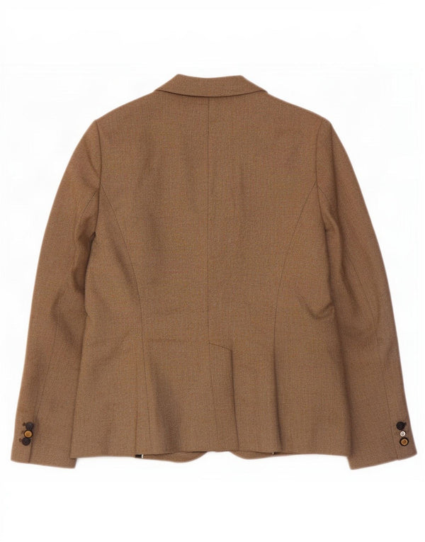 Giacca blazer da donna a 1 bottone Zara UK 18 XL Marrone