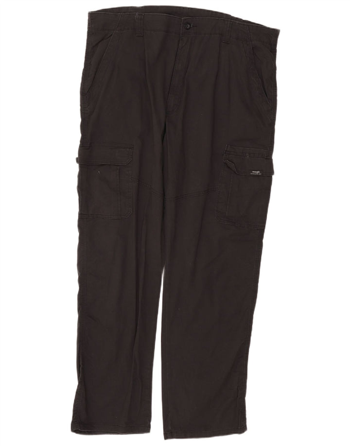 Pantaloni cargo dritti da uomo WRANGLER W40 L32 cotone nero