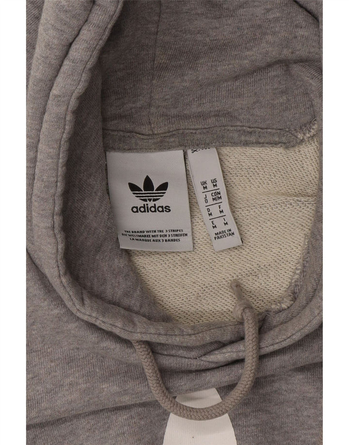 ADIDAS Mens Graphic Hoodie Jumper Medium Grey Vintage Adidas and Second-Hand Adidas from Messina Hembry 