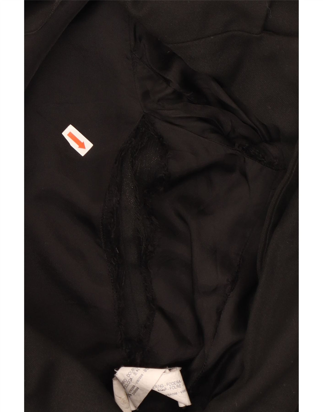 Giacca blazer a 2 bottoni da donna Zara UK 10 piccola viscosa nera