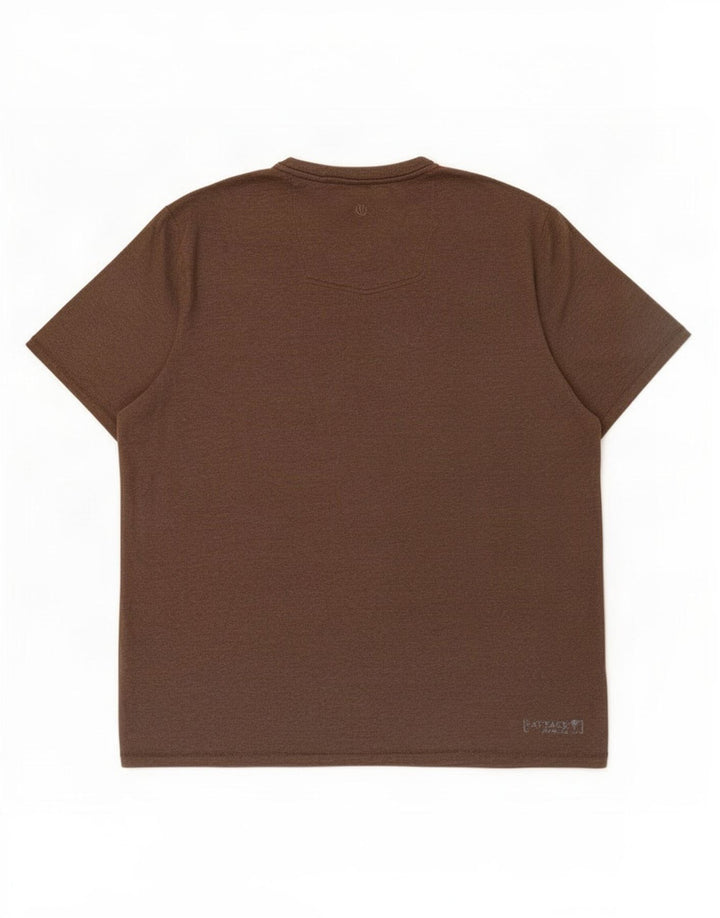 T-shirt grafica da uomo Fat Face Top 2XL cotone marrone