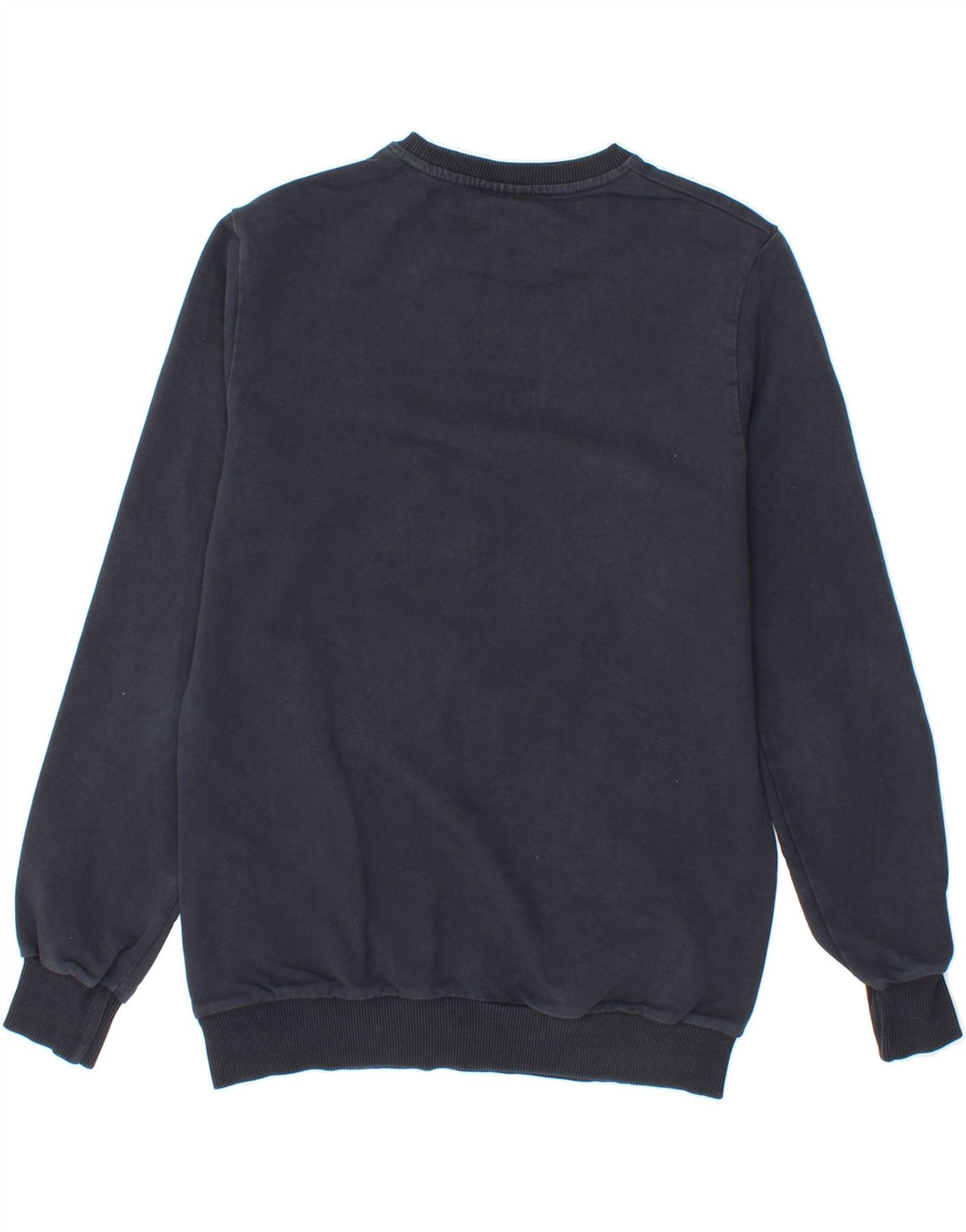 LEVI'S Womens Graphic Sweatshirt Jumper UK 10 Small Navy Blue Cotton Vintage Levi's and Second-Hand Levi's from Messina Hembry 