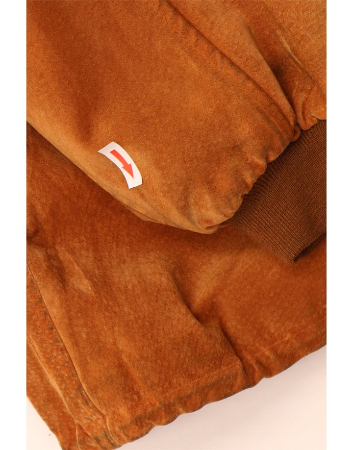 Fabiani Giacca da Uomo in Pelle Scamosciata con Cappuccio IT 48 Pelle Marrone Medio