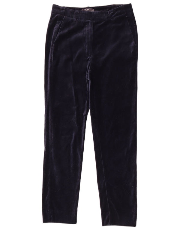 Pantaloni casual dritti da donna Marks & Spencer UK 8 Small W28 L27 Blu Navy