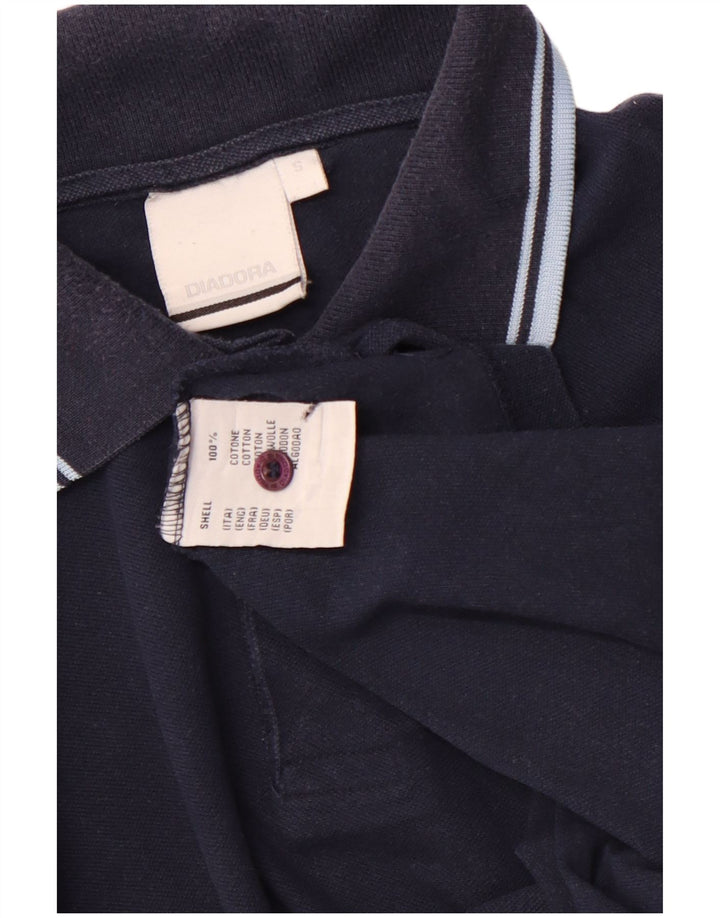Polo Diadora Uomo Small Blu Navy in cotone