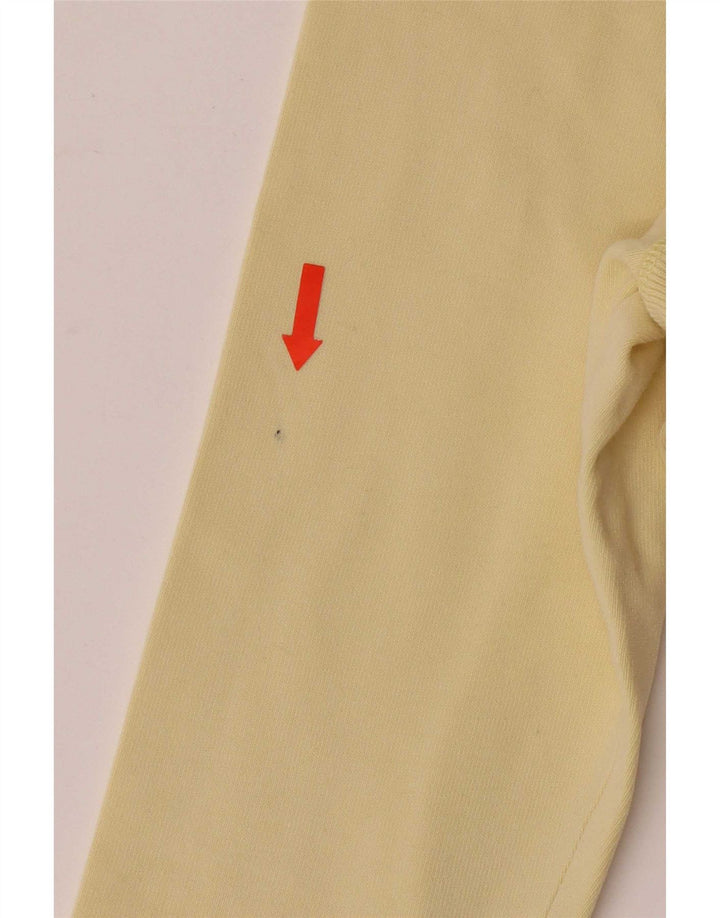 Top da donna a maniche lunghe Superdry UK 14 grande cotone giallo