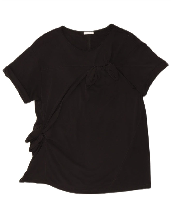 ZARA Womens Oversized Blouse Top UK 10 Small Black