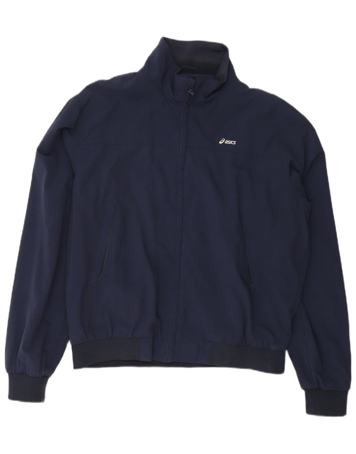 Giubbotto bomber da uomo ASICS UK 40 Large in nylon blu navy