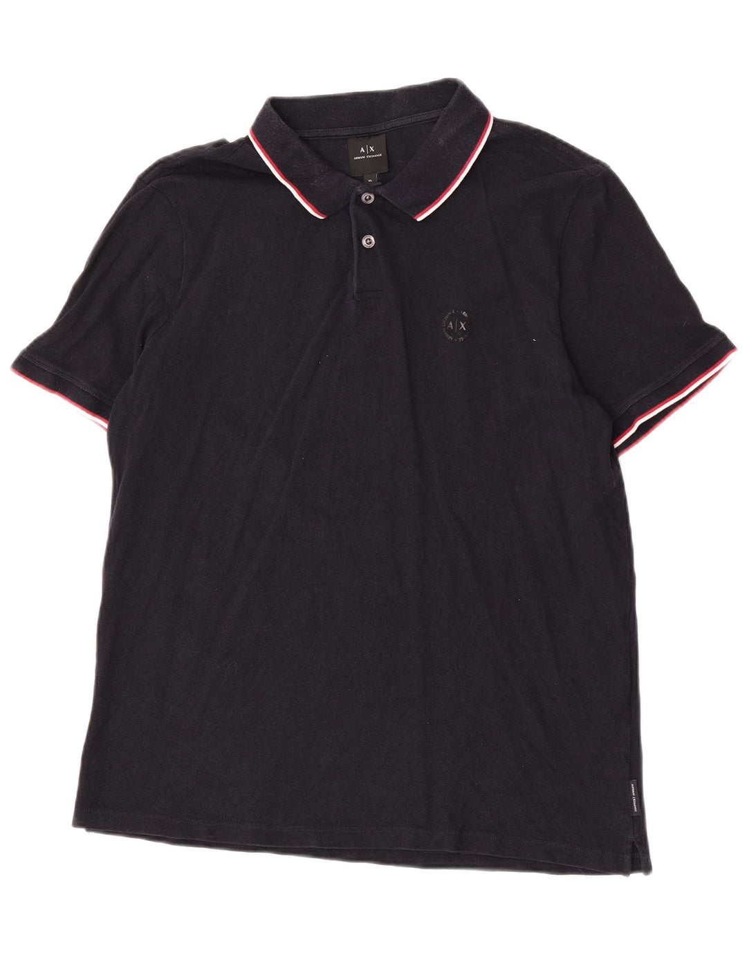 Polo da uomo Armani Exchange XL in cotone nero