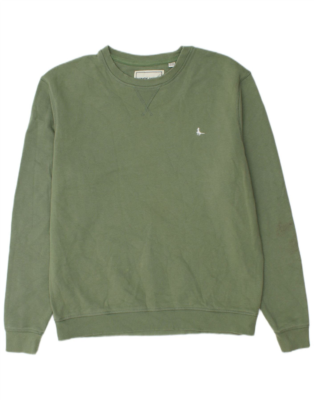 Felpa da uomo Jack Wills in cotone verde medio