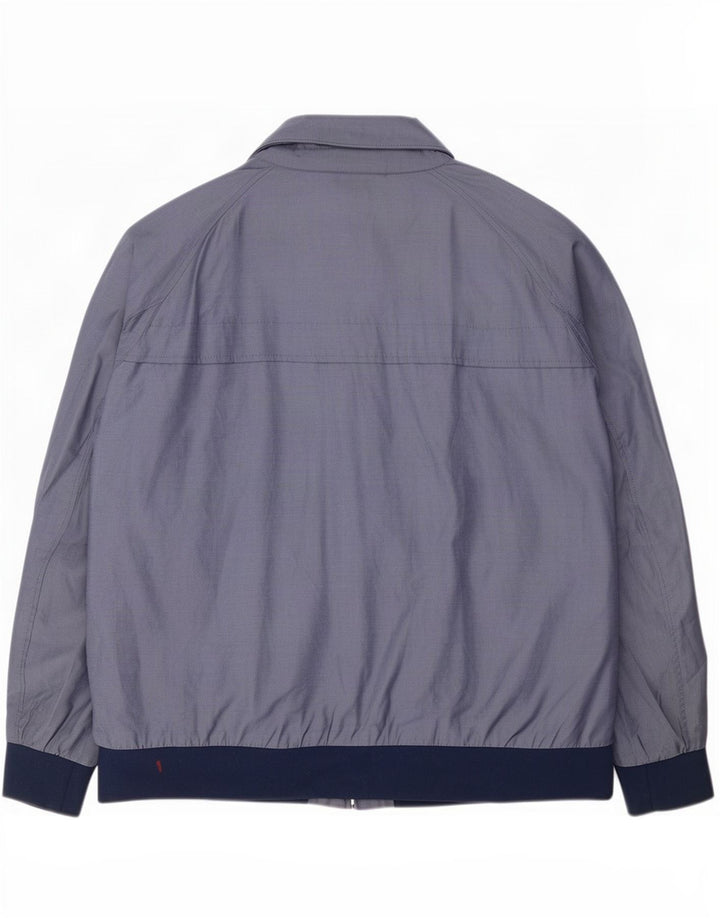 Giubbotto bomber da uomo Marks & Spencer UK 46 3XL Cotone color block blu