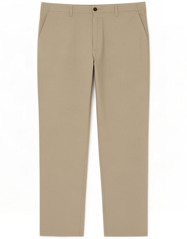 Marks & Spencer Mens Regular Fit Chino Trousers W42 L31 Green Linen