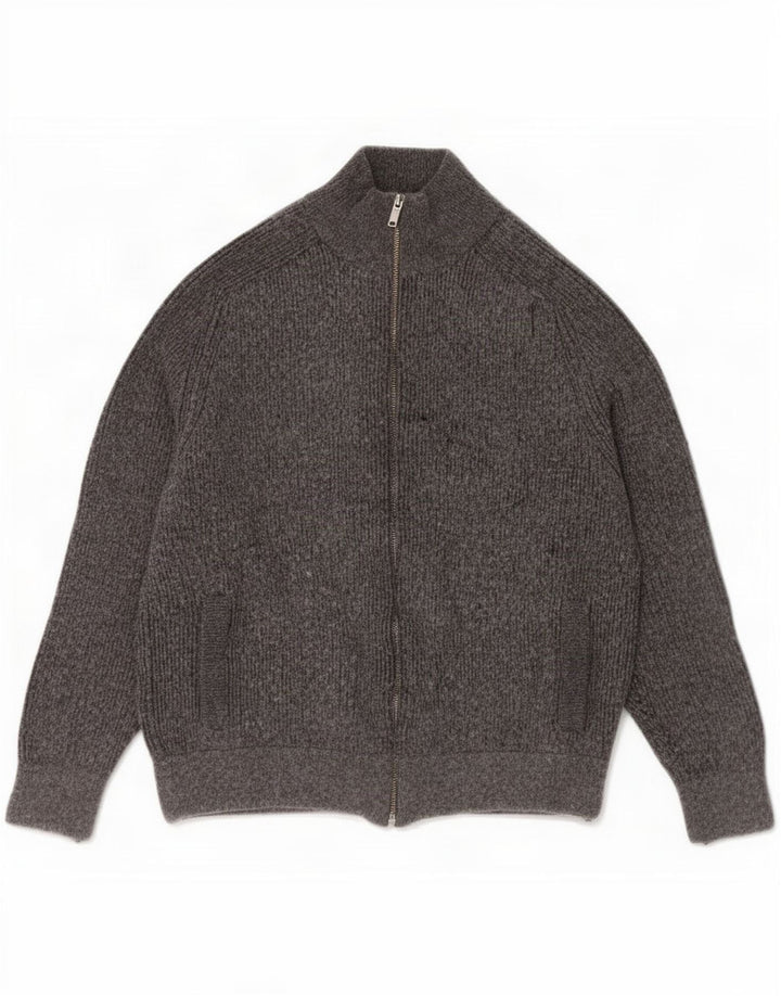 Maglione cardigan da donna Marks & Spencer UK 14 Cotone grigio medio