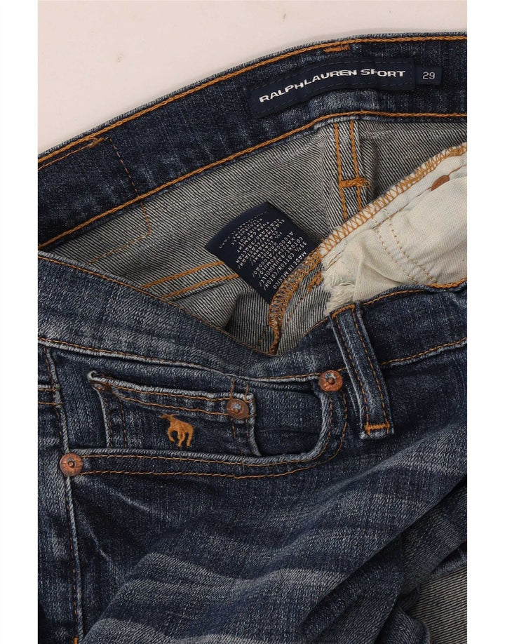 Pantaloncini di jeans da donna Ralph Lauren W29 cotone blu medio