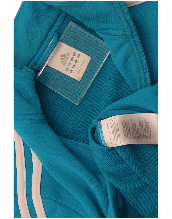 Giacca da ginnastica da donna Adidas UK 8 Small Blu Poliestere