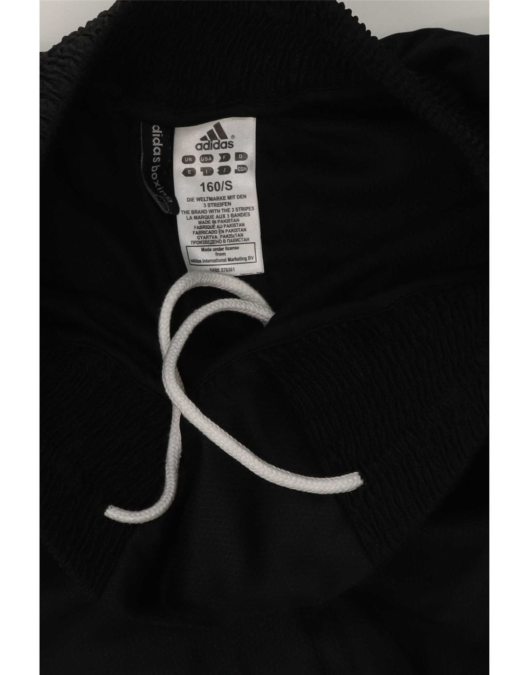 Pantaloncini sportivi da boxe da uomo Adidas piccoli sportivi in poliestere nero