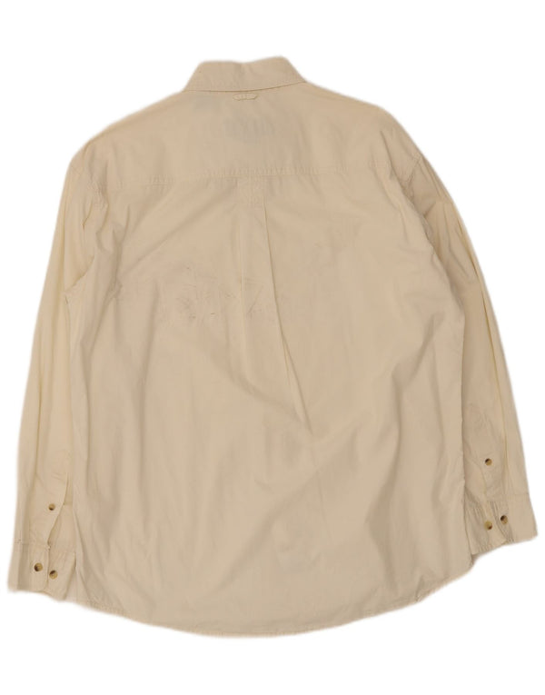 Camicia da uomo Timberland in cotone beige medio