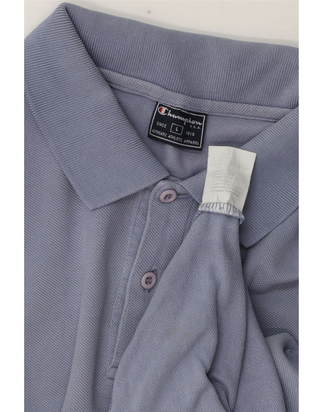 Polo da uomo Champion grande in cotone viola