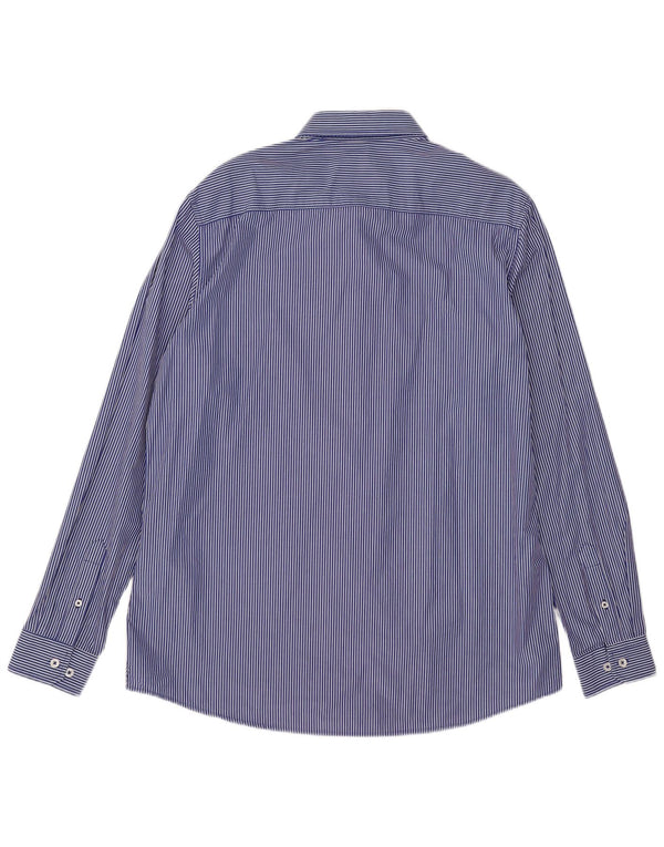 Crew Clothing Mens Slim Fit Shirt XL Blue Striped Cotton