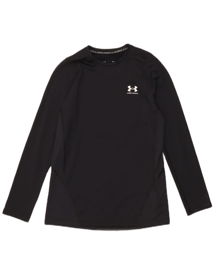 Under Armour Uomo Cold Gear Top manica lunga poliestere nero medio