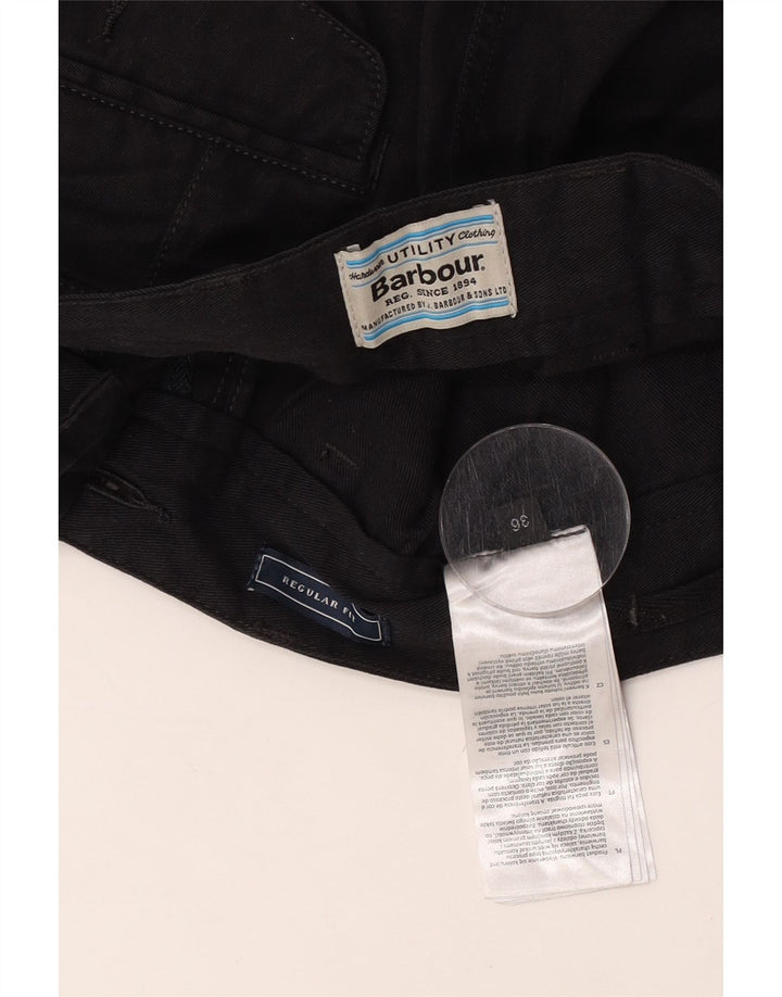 Pantaloncini chino Barbour da uomo vestibilità regolare W36 grande cotone nero