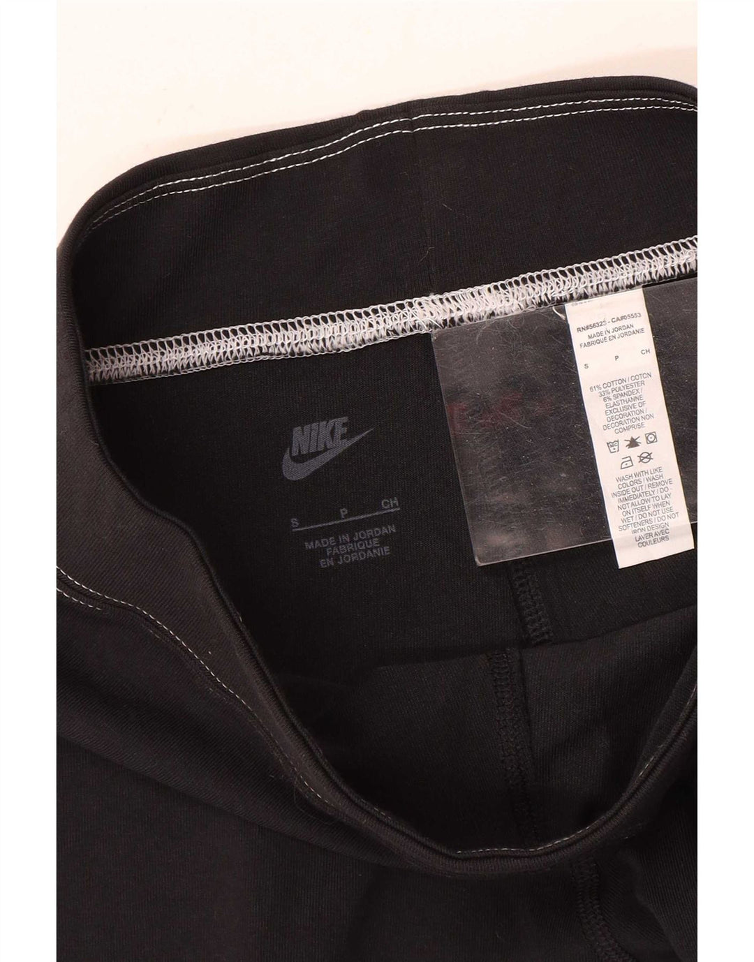 Leggings grafici da donna Nike UK 10 piccoli cotone nero