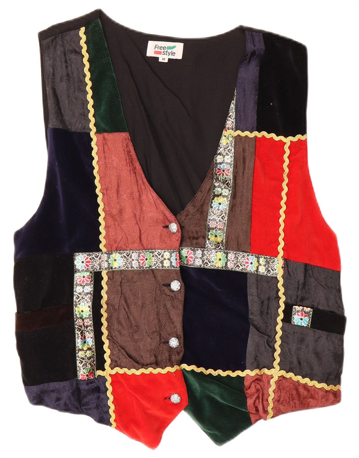 Gilet da donna FREE STYLE UK 14 Viscosa patchwork multicolore medio