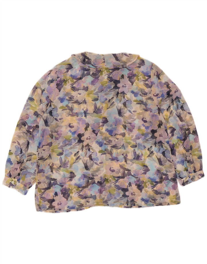 Camicetta trasparente da donna French Connection UK 10 piccola multicolore