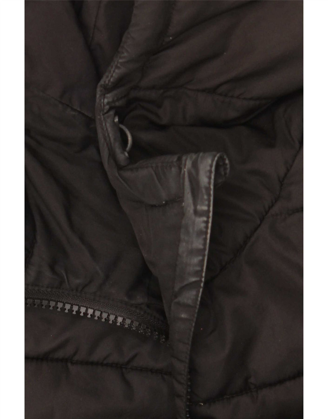 Giacca imbottita con cappuccio da donna Superdry UK 12 medio nero poliestere