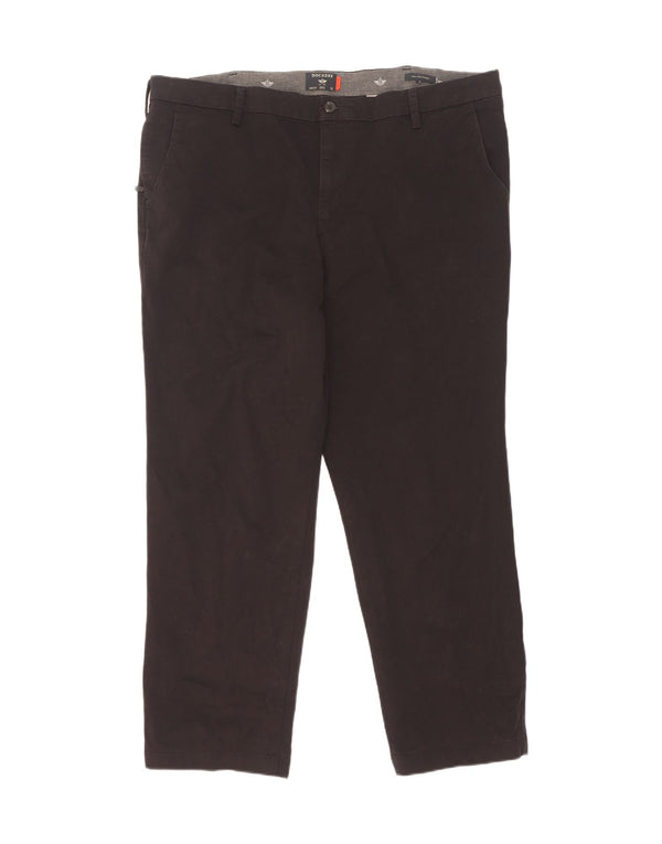 Dockers Mens Slim Chino Trousers W42 L30 Brown Cotton