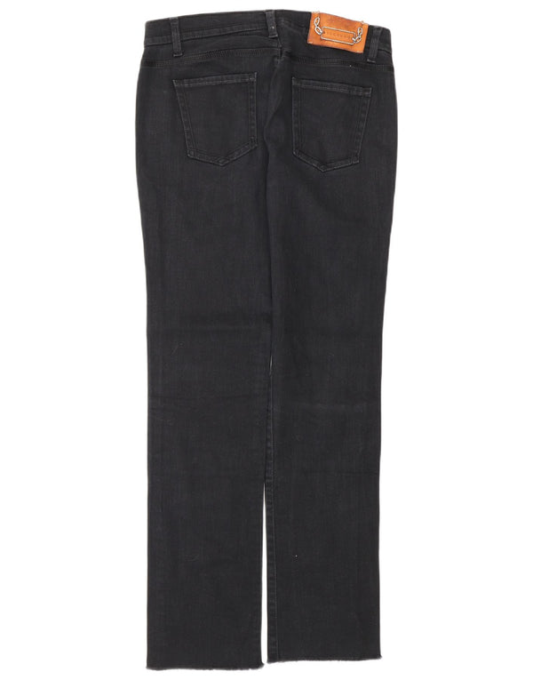 Jeans dritti da donna a vita bassa ICEBERG W31 L30 cotone blu navy