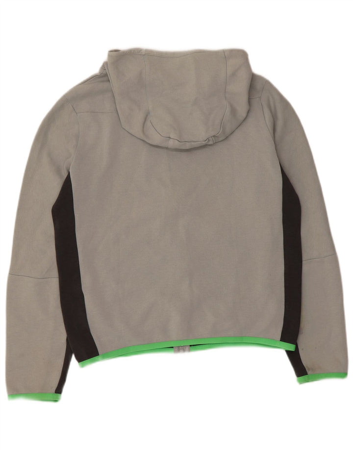 Felpa con cappuccio e zip Nike da ragazzo, 12-13 anni, grande, in cotone grigio