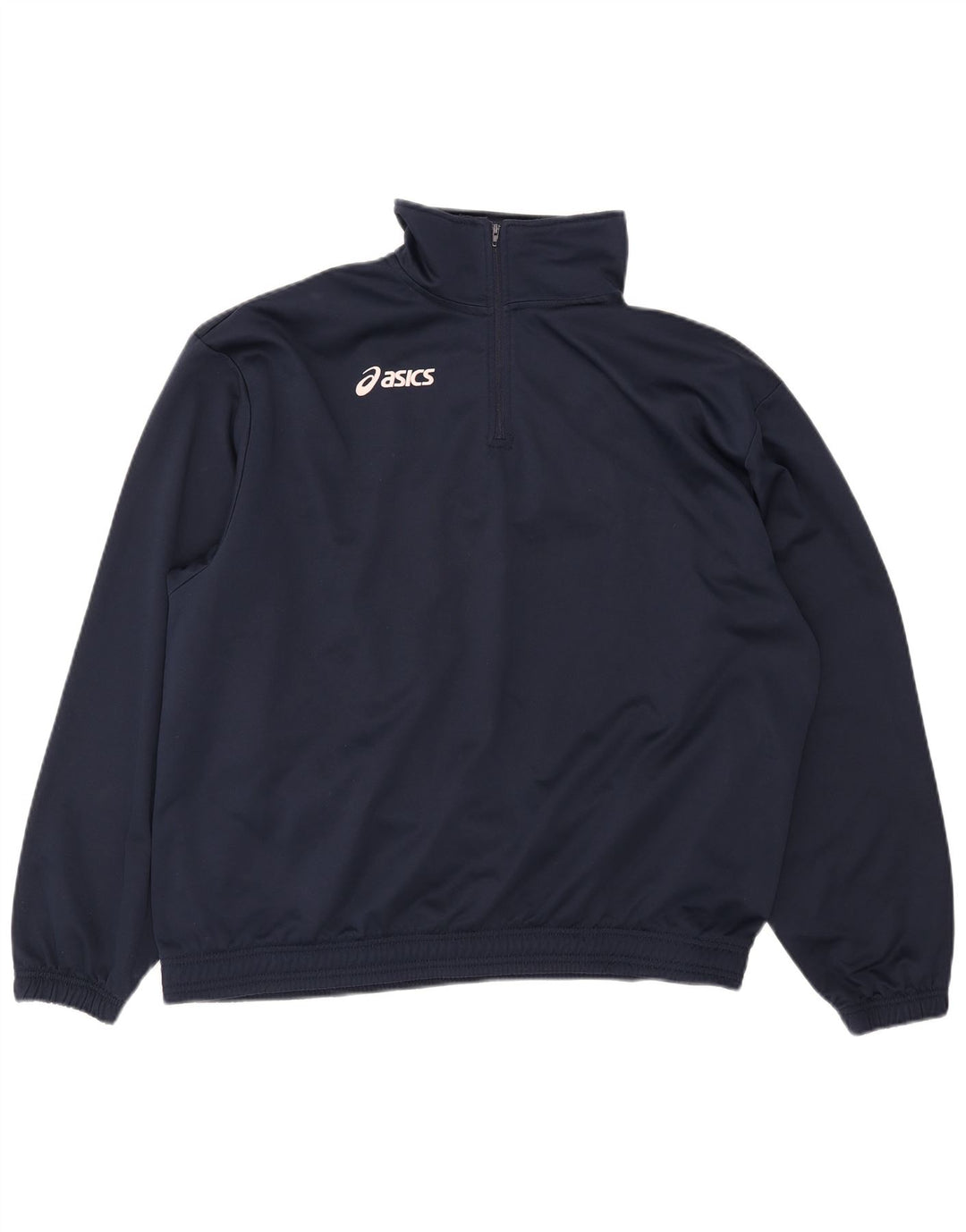 Giacca sportiva da uomo Asics Pullover XL Poliestere blu navy