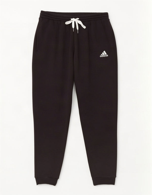 Adidas Womens Tracksuit Trousers Joggers UK 16 Large Black Cotton
