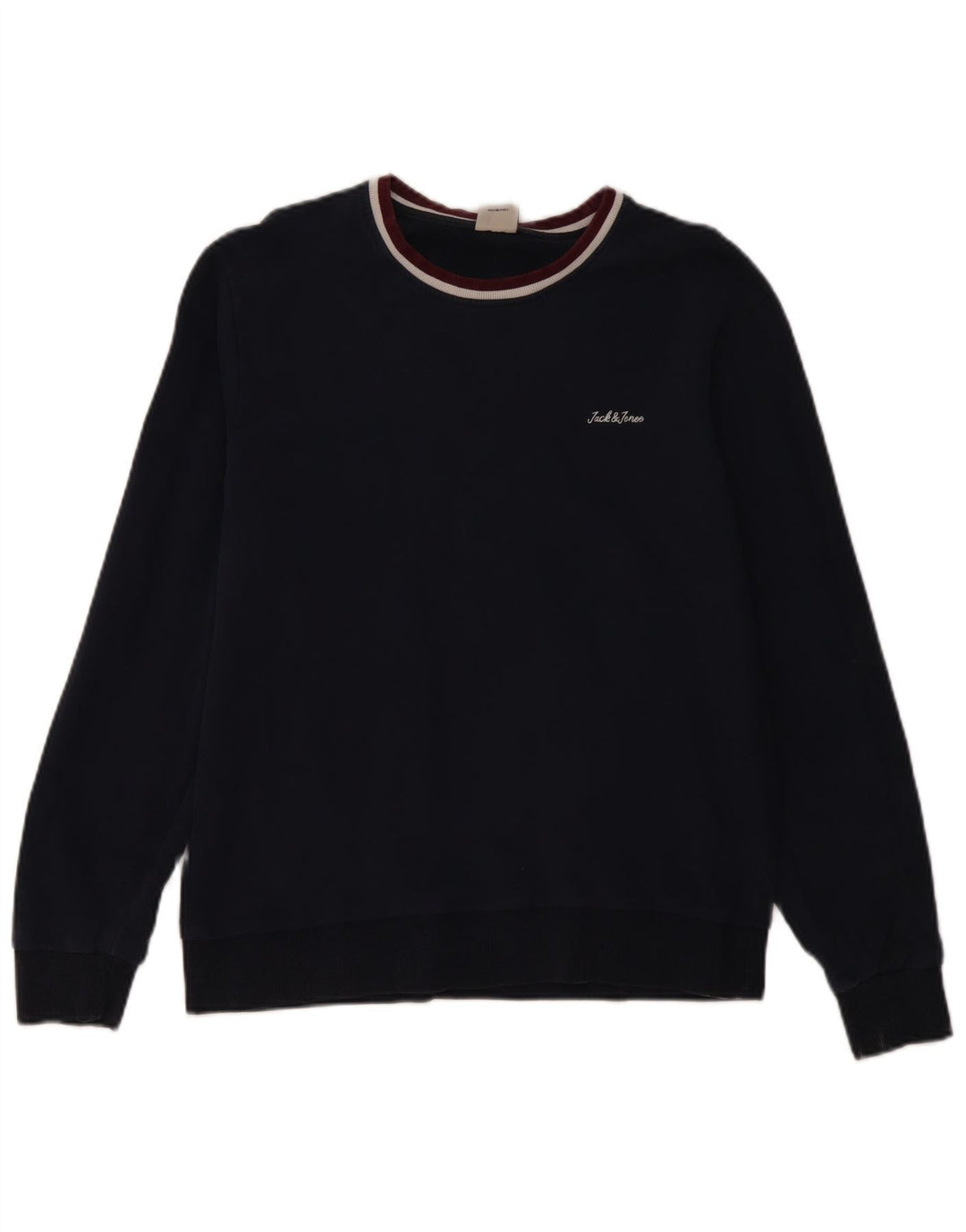 Jack & Jones Felpa da uomo Maglione grande in cotone blu navy