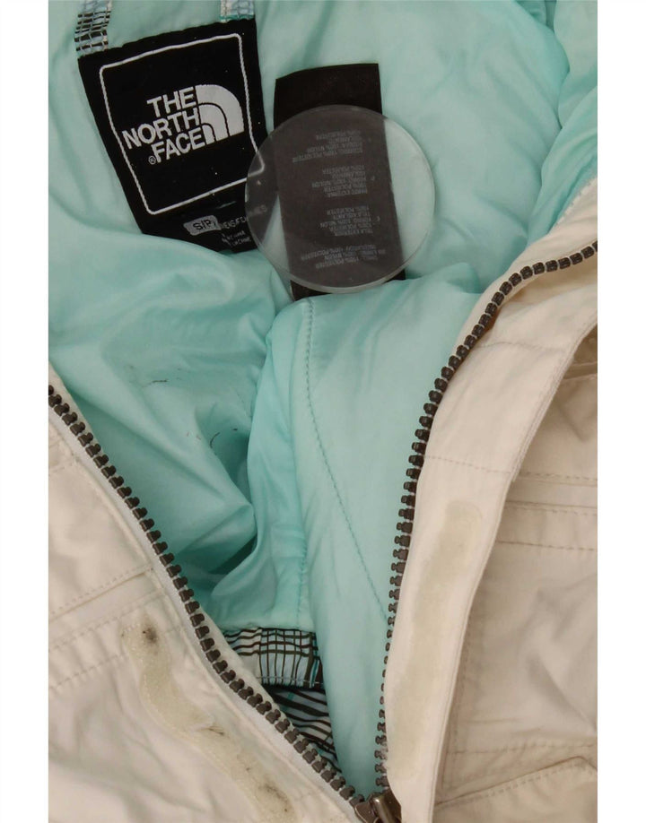 Giacca da sci con cappuccio da donna The North Face UK 10 Small Poliestere bianco