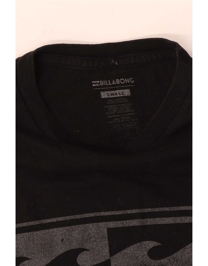 Maglietta grafica da uomo Billabong Top piccola in cotone nero