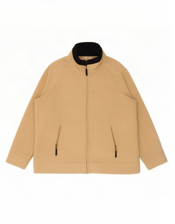 Giacca in pile da donna Marks & Spencer UK 20 2XL Poliestere beige