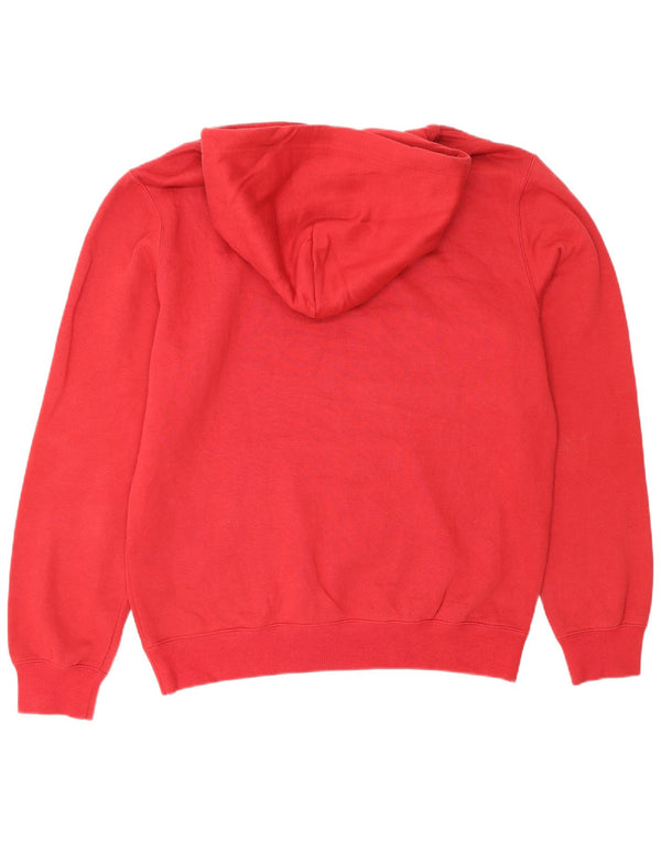 Felpa con cappuccio grafica da uomo Champion, grande, in cotone rosso, sportivo
